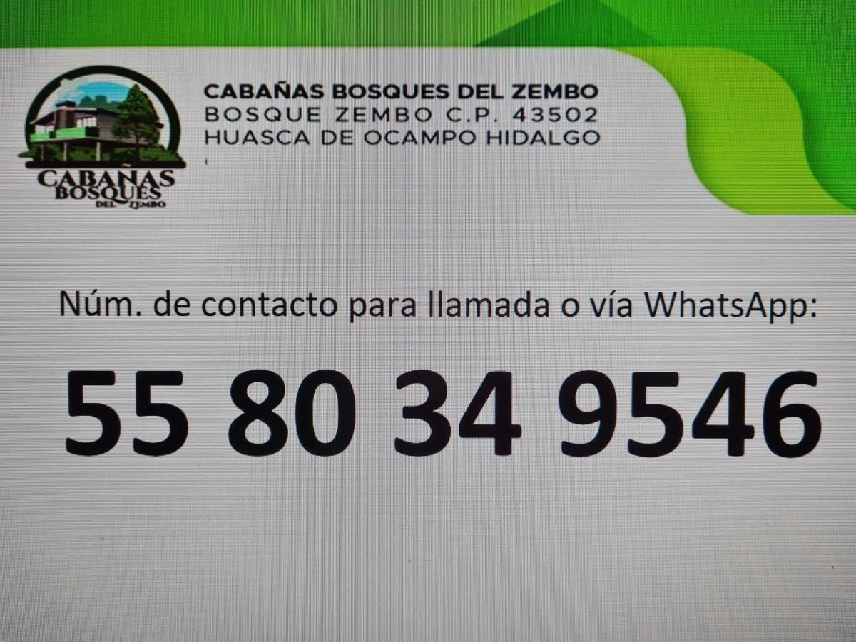 Cabanas Los Bosques Del Zembo Huasca de Ocampo Kültér fotó